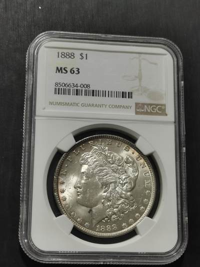 天下钱庄专场欢迎参拍 - NGC MS63 1888美国摩根一美元银币