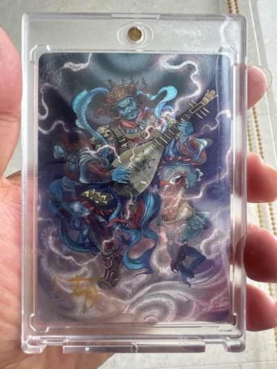 月落卡牌大清仓第17期 - 天龙八部   古月   东方持国天王   粗闪工艺限定亲签特卡（最新出炉）