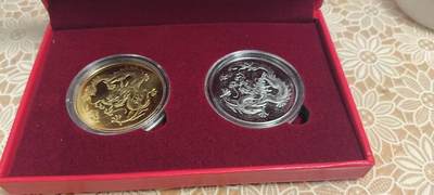 同乐钱币第23期 - 非常漂亮的2024年金龙送福一对