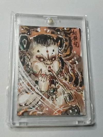 龙虎卡牌 - 九一场（新规则！满3件 or 满168元包邮） - 【亲签 编号04/11】手绘卡 焱卡文化 燎原列仙卷 彫仙 - 红孩儿