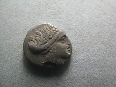 古代钱币 No.42 - 古希腊 西斯蒂亚女神 小银币