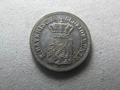 德国钱币 - 德国 1871年 1克鲁泽 银币