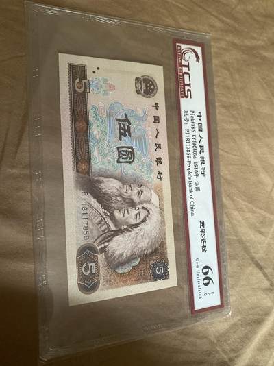 小英开心拍第783期 - 805五彩苍松一张，评级币，灯下无斑