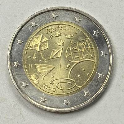 S&S Numismatic世界钱币-拍卖 第135期-2欧元特辑 - 马耳他2020年 游戏 2欧元双色纪念币