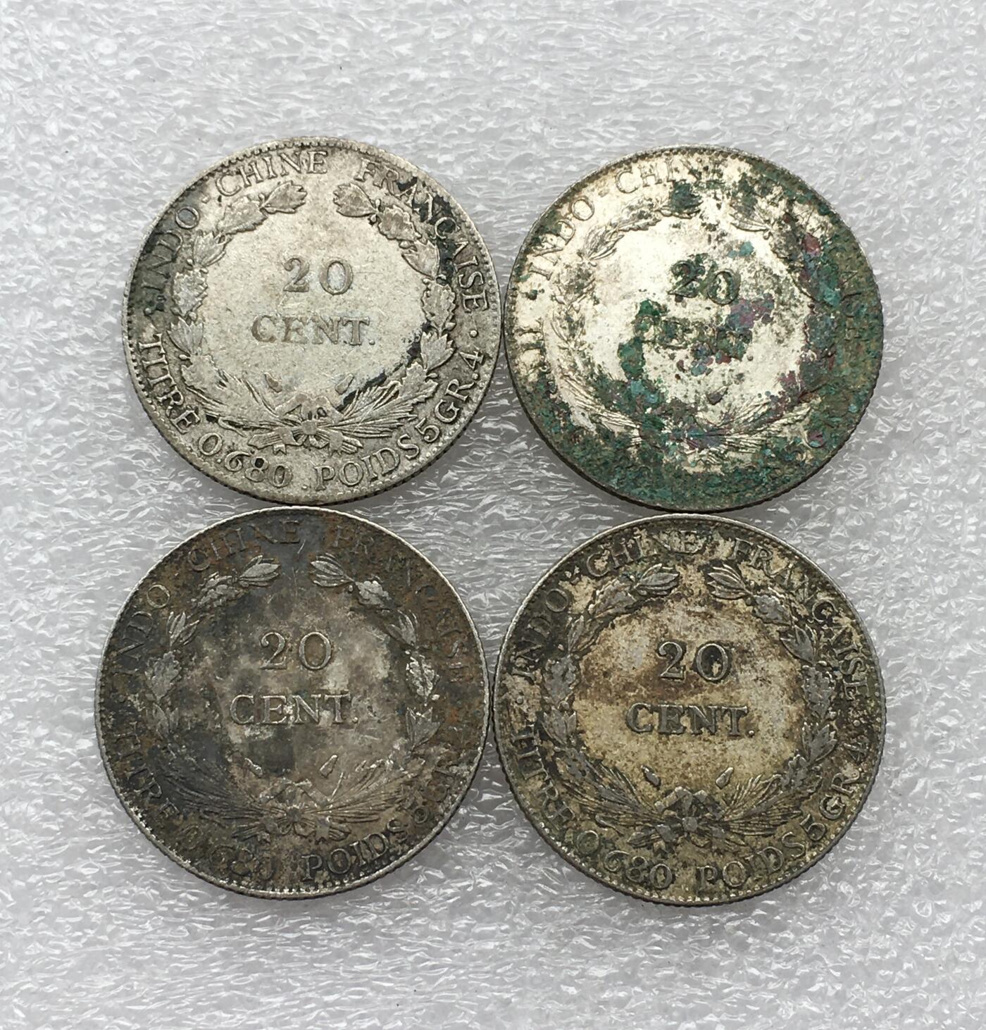 1937年法属坐洋女神20分银币4枚一组- 斋古钱币- 斋古钱币- 麦稀奇