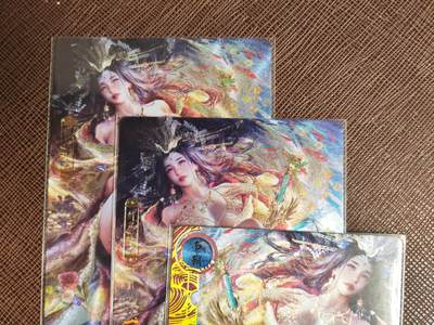 朱雀志第128期阳大大卡牌拍卖（持续收拍品，周五晚上九点截拍，进微信群有福利） - 卡玩帕克 神州百花谱潘玉儿  送清凉远景近景2张