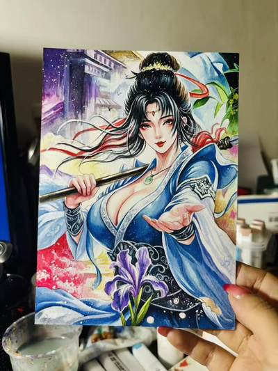 青龙志131期★阳大大卡牌拍卖 （持续收拍品，周五晚上九点截拍，进群福利早知道） - 【手绘卡】顶流画师 太乙 a5手绘卡