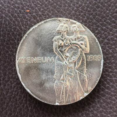 道一币馆币章第一百八十九场（新增一个鸽子） - 芬兰1989年芬兰的绘画艺术100马克银币 24g 830s