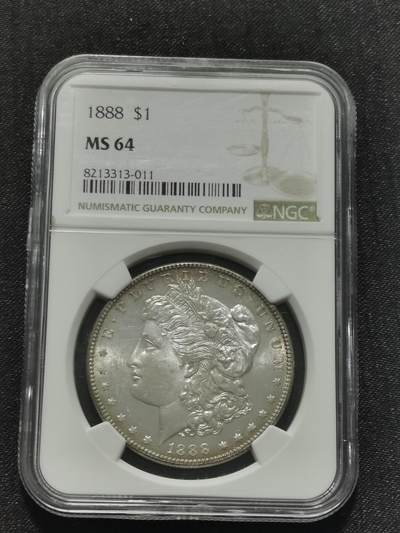 天下钱庄专场欢迎参拍 - NGC MS64 1888美国摩根一美元银币