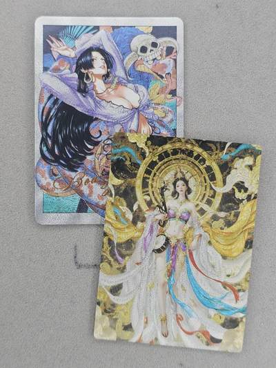 龙虎卡牌 艺术暗场6 ！生病了，延后到下周周日结拍 (买家0佣金，满200包邮) - 粗闪2张 奇点 女帝汉库克&敦煌