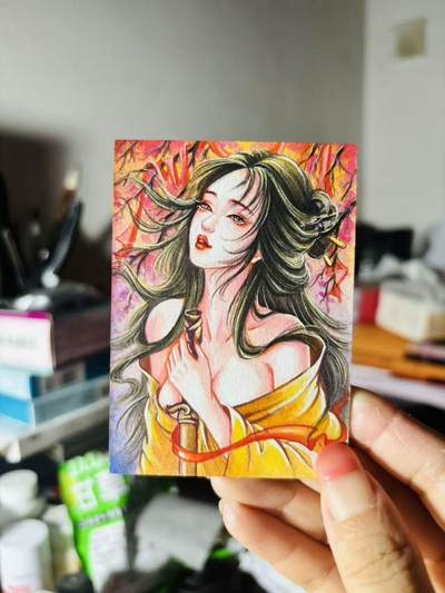 青龙志133期★阳大大卡牌拍卖 （持续收拍品，周六晚上九点截拍，进群福利早知道）  - 【手绘卡】顶流画师 太乙 伤感孙尚香 绝美手绘卡