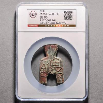 先秦魏国“安邑一釿”，成交价￥12650元- 聚宝斋钱币- 麦稀奇