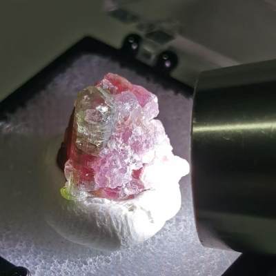 七河・地球奥秘｜精品水晶矿物化石杂件小拍【总第53期】周一结标！ - 藏家出品 X983（8）巴西红碧玺、绿碧玺（西瓜碧玺）原石 3.4cm盒子矿