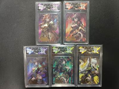 天玑星卡拍第223期《8.27周四截拍》持续收拍收评中 满赠卡需备注 - 【亲签卡】骁骑营卡牌 机娘五虎将 盛琪 亲签 彩闪  JBH9.5-10 五张