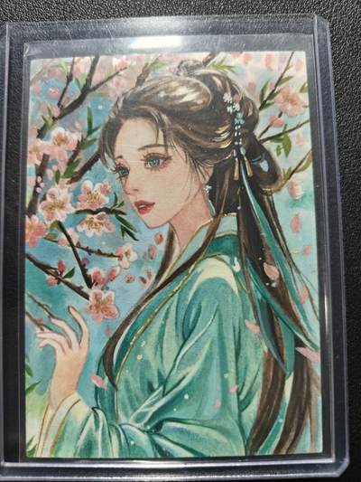 天玑星卡拍第224期《9.2周三截拍》持续收拍收评中 满赠卡需备注 - 【手绘卡】仙游记 收集者 古风美女 卡背画师亲签 手绘卡