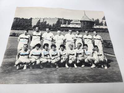 南水社第11次拍卖  - 50年代东德迪纳摩SC Dynamo田径队原版大照片 全队全员亲笔签名