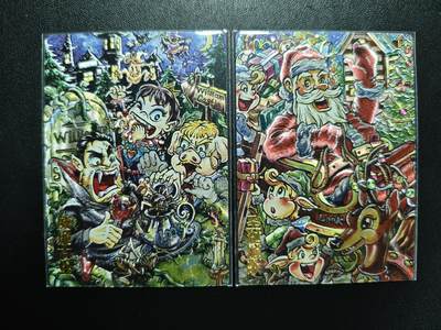 天玑星卡拍第224期《9.2周三截拍》持续收拍收评中 满赠卡需备注 - 卡有江湖 画师:路克 威廉古堡 圣诞节纪念卡 232/500 粗闪 两张