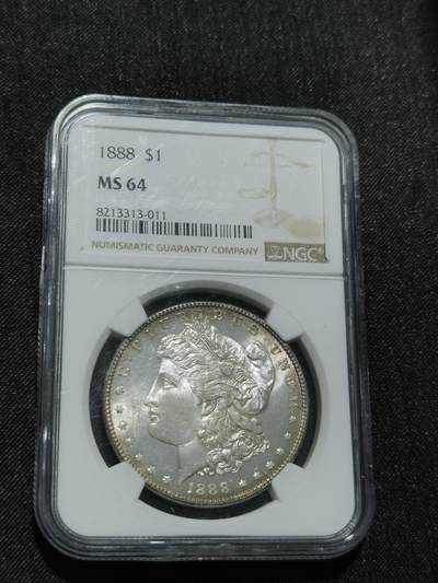 天下钱庄专场欢迎参拍 - NGC MS64 1888美国摩根一美元银币