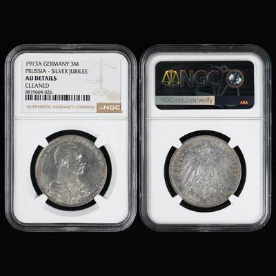 【亘邦集藏】第249期拍卖 - 1913年A德国3马克 NGC 8819604-026