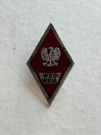 韵星假日军品类拍卖第70期&波兰人民共和国勋赏专场 -- Rimey Holidays Militaria Auction 70& Polska Rzeczpospolita Ludowa Special Sale - 波兰人民共和国 WSO WRIA0--火箭与炮兵高等军官学校（托伦 Toruń，波兰人民军，华约体系） 珐琅转轮