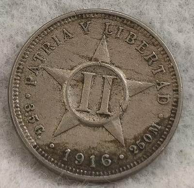G&W世界散币，银币处理专场（第66场） - 古巴1916年2分