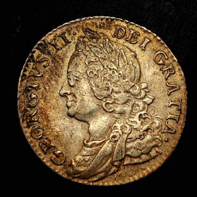  【淘币小摊】限时拍第九百五十七拍 小银币场    每周一发货 - 英国1750年乔治二世一先令银币好品