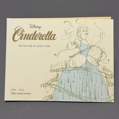 ＜星葵🌻钱币社＞第90期·东奔西走的硬币 - 库克群岛2020年灰姑娘70周年25分卡装镀银类精制纪念币