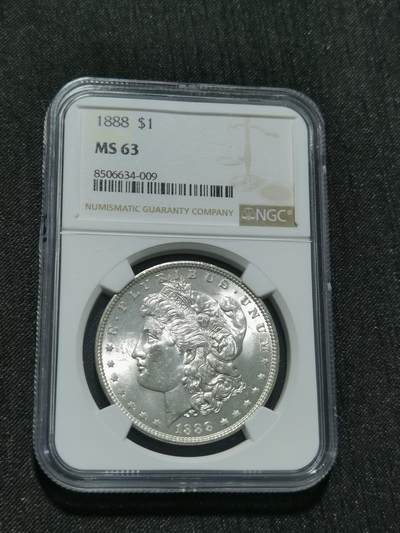 天下钱庄专场欢迎参拍 - NGC MS63 1888美国摩根一美元银币