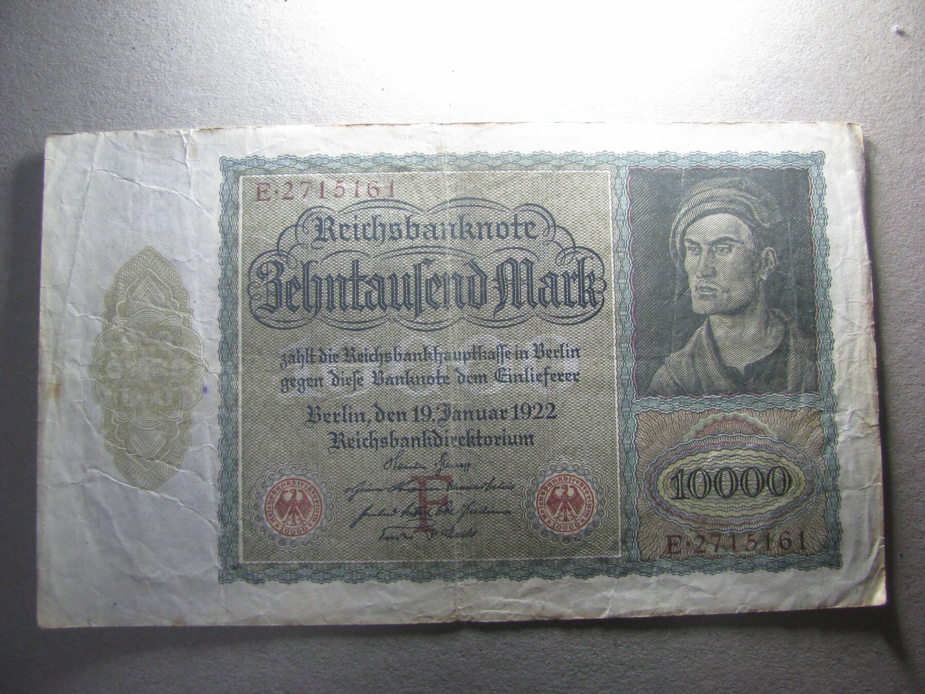 1922年10000马克纸币- 王之爱好- 王之爱好- 麦稀奇